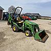 2015 John Deere 1025R Tractor Loader Backhoe 4x4