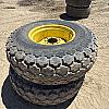 Pair of 16.9 24 turf tires on Jd 8 bolt wheels