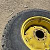Pair of 16.9 24 turf tires on Jd 8 bolt wheels