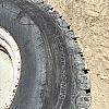 Pair of 44x18.00-20 turf tires on Newholland 8 bolt wheels