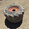 Pair of 12.5 /80-18 tires on Kubota 8 bolt wheels