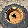 Pair of 13.6 24 tires on case 8 bolt wheels