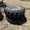 Pair of unused 14.9 28 tires on 10bolt wheels