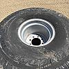 Set of 4 tires and wheels off case jx1075 4x4 turfs