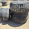 Set of 4 tires and wheels off case jx1075 4x4 turfs
