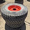 Pair of 44x18.00-20 turf tires on Kubota 8 bolt wheels