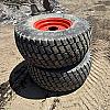 Pair of 44x18.00-20 turf tires on Kubota 8 bolt wheels