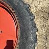Pair of 9.5 R32 tires on Kubota 6 bolt wheels