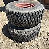 Pair of 44x18.00-20 tires on Kubota 6 bolt wheels