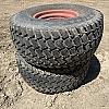 Pair of 44x18.00-20 tires on Kubota 6 bolt wheels