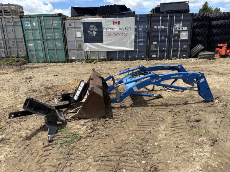 2012 New Holland 16LA loader with bucket and brackets