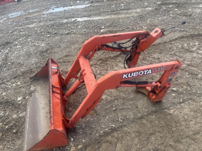 2012 Kubota La211 loader with brackets and valve